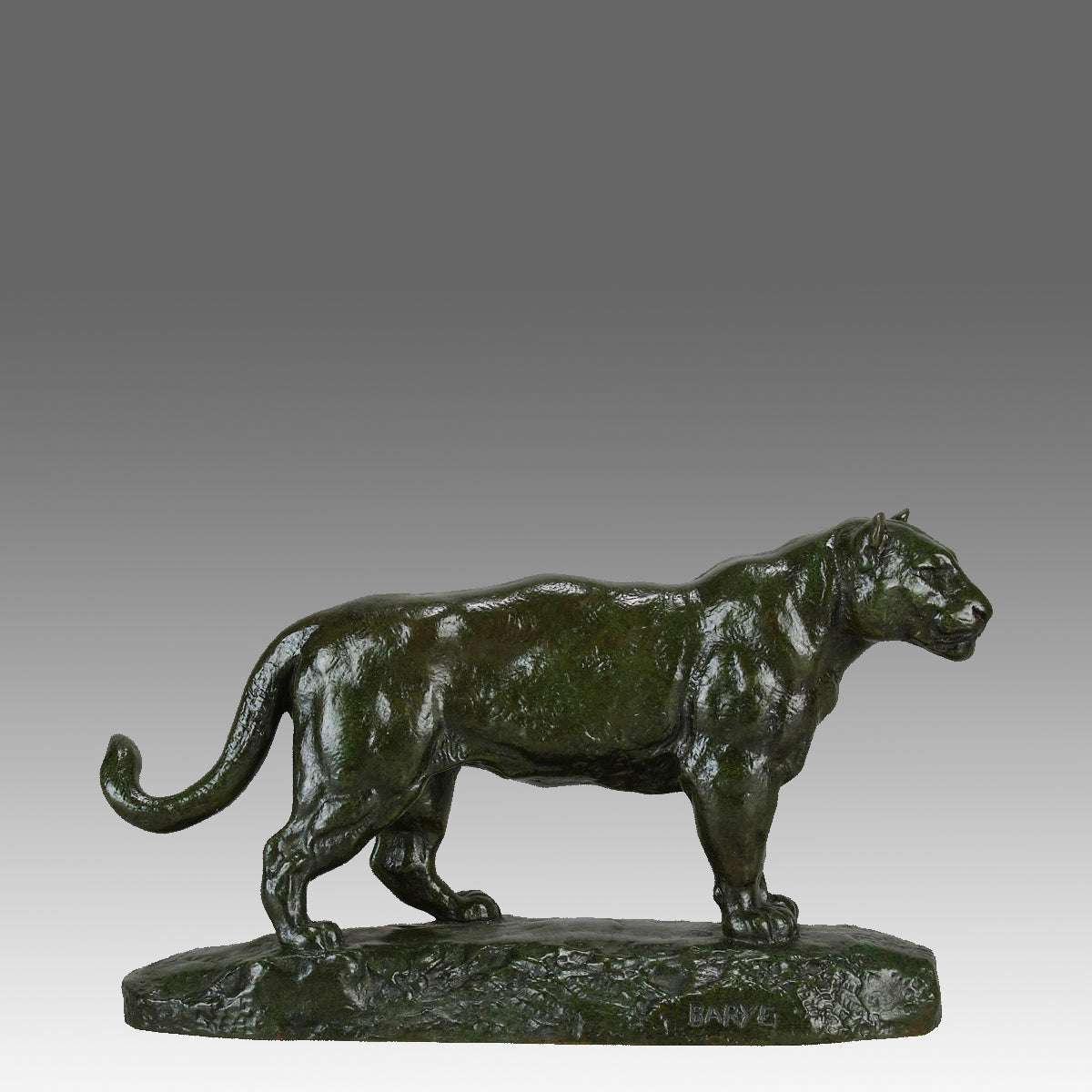Barye Jaguar - Antoine L Bayre Jaguar Debout - Hickmet Fine Arts
