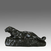 Barye Panther - Antoine L Bayre Panthere de l'Inde - Hickmet Fine Arts