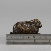Paul Bartlett Bronze - Resting Rabbit - Hickmet Fine Arts 