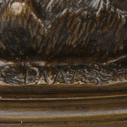 Paul Bartlett Bronze - Resting Rabbit - Hickmet Fine Arts 