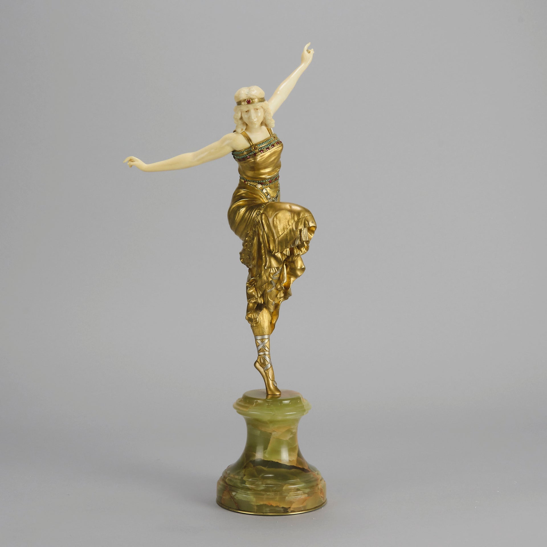 Russian Dancer - Art Deco Sculpture - Antique Bronze Figures - Hickmet Fine Arts