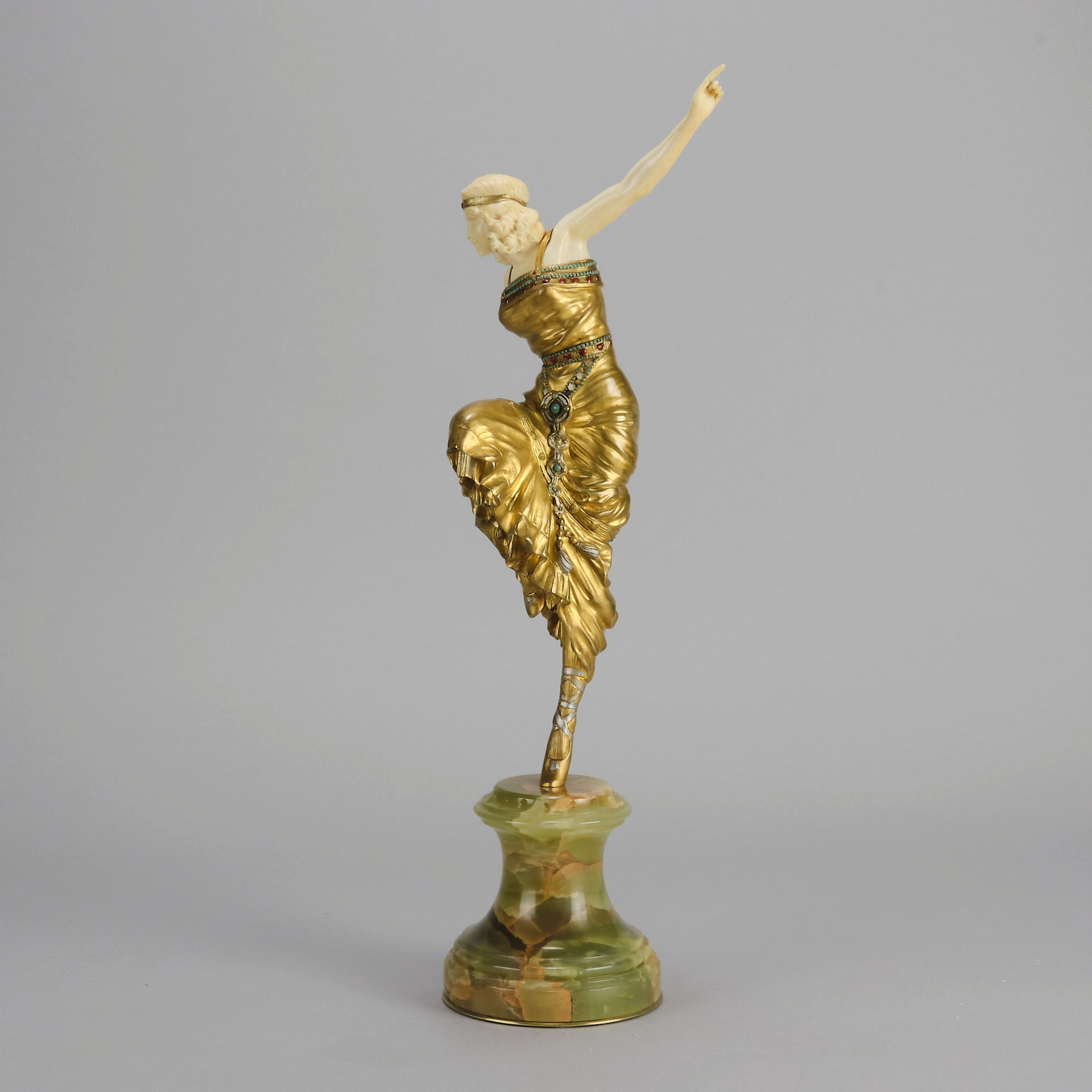 Russian Dancer - Art Deco Sculpture - Antique Bronze Figures - Hickmet Fine Arts