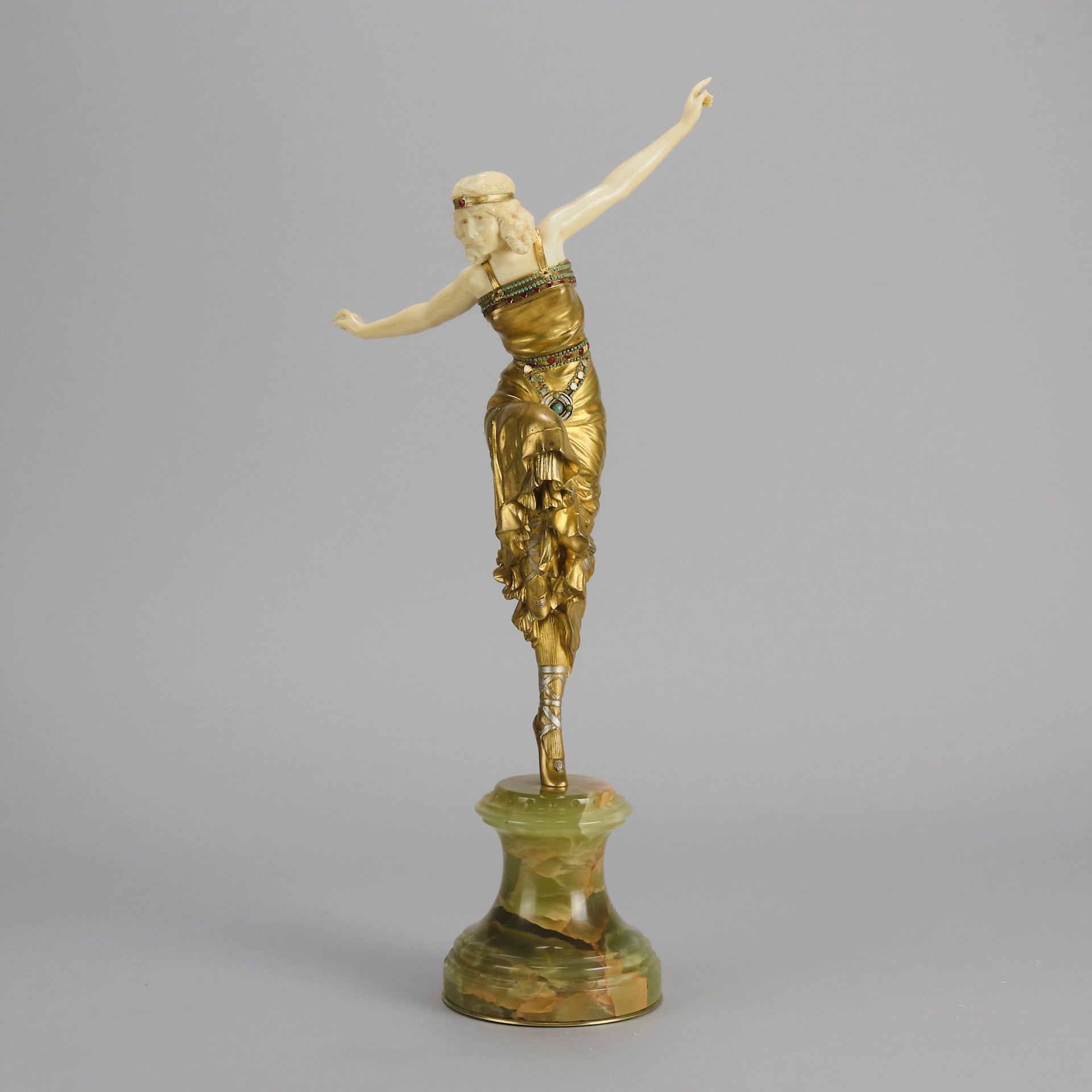 Russian Dancer - Art Deco Sculpture - Antique Bronze Figures - Hickmet Fine Arts