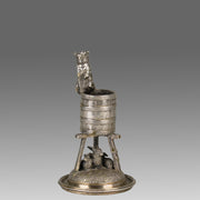 Pautrot Cat & Bunnies - Ferdinand Pautrot Bronze - Hickmet Fine Arts