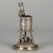 Pautrot Cat & Bunnies - Ferdinand Pautrot Bronze - Hickmet Fine Arts