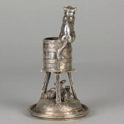 Pautrot Cat & Bunnies - Ferdinand Pautrot Bronze - Hickmet Fine Arts