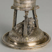 Pautrot Cat & Bunnies - Ferdinand Pautrot Bronze - Hickmet Fine Arts