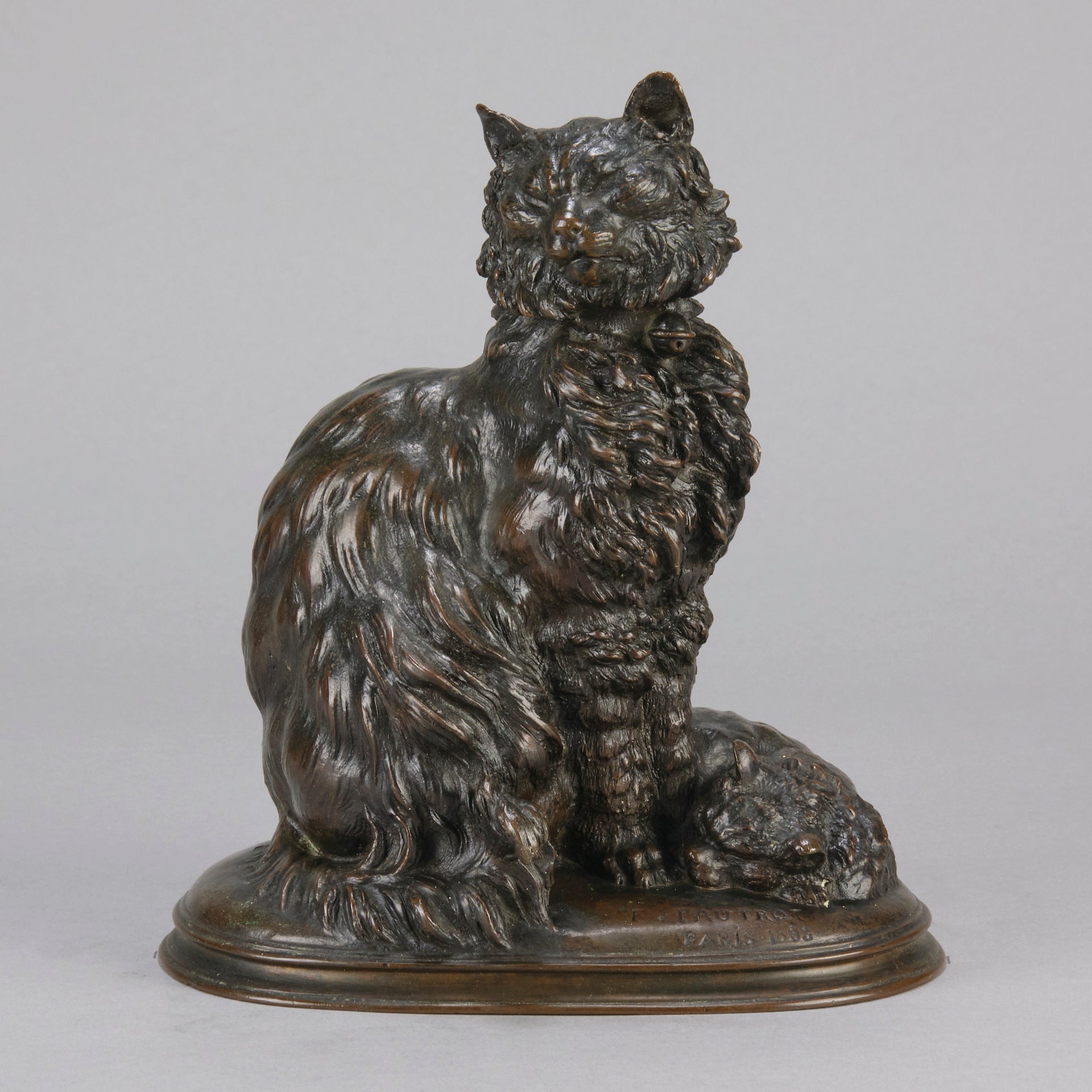 Pautrot bronze cat and kitten