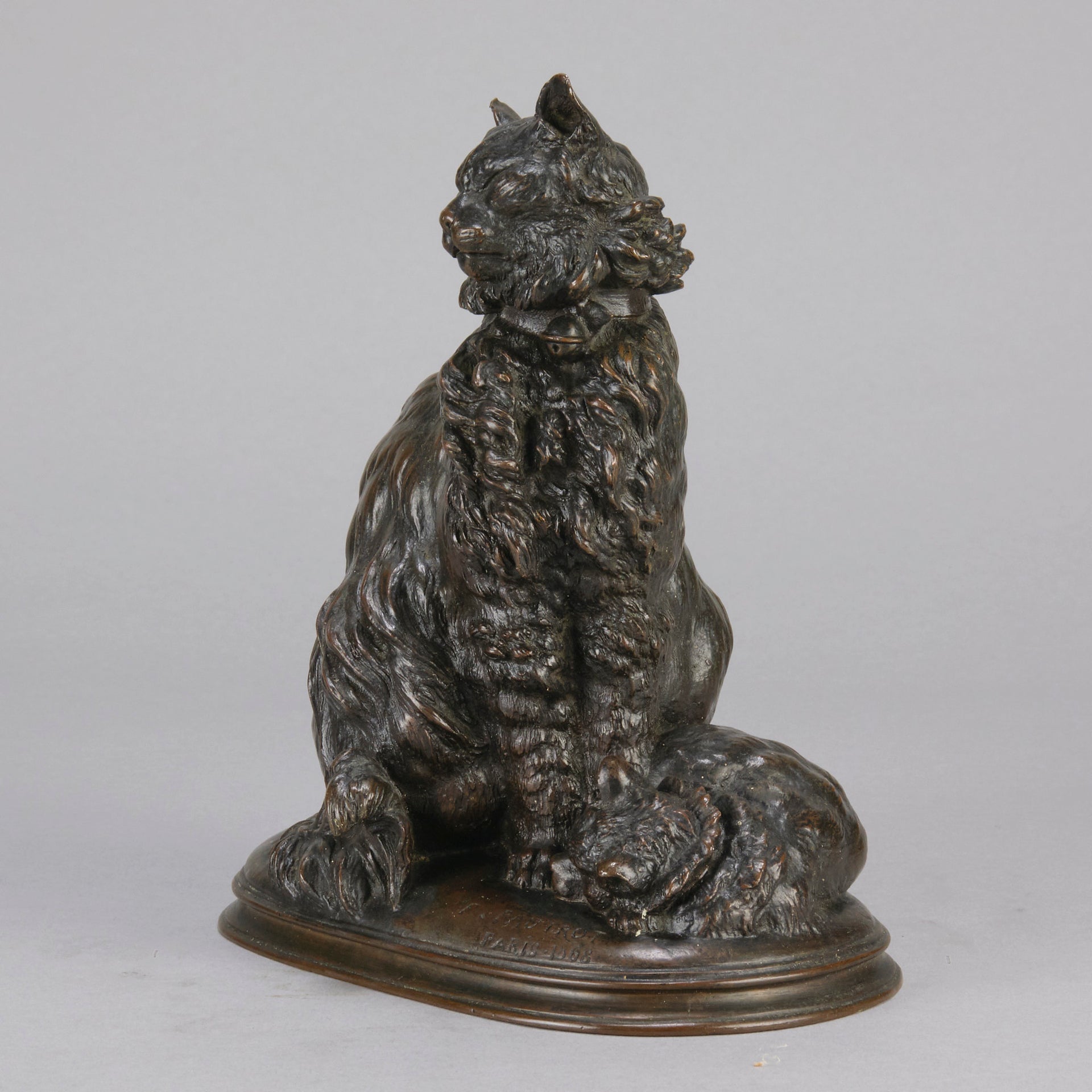 Pautrot bronze cat and kitten