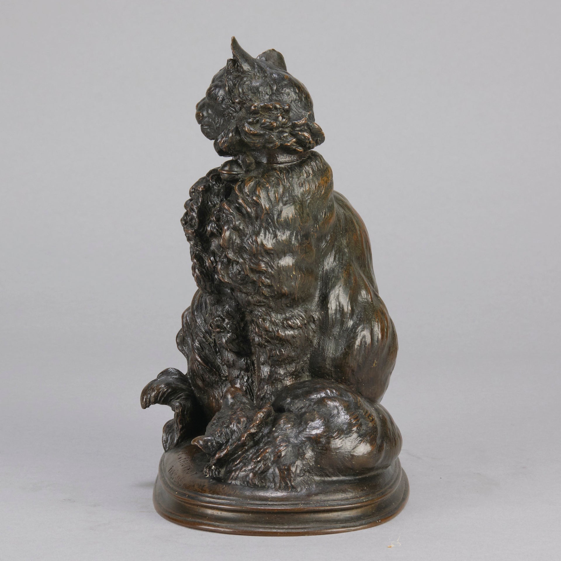 Pautrot bronze cat and kitten