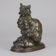 Pautrot bronze cat and kitten
