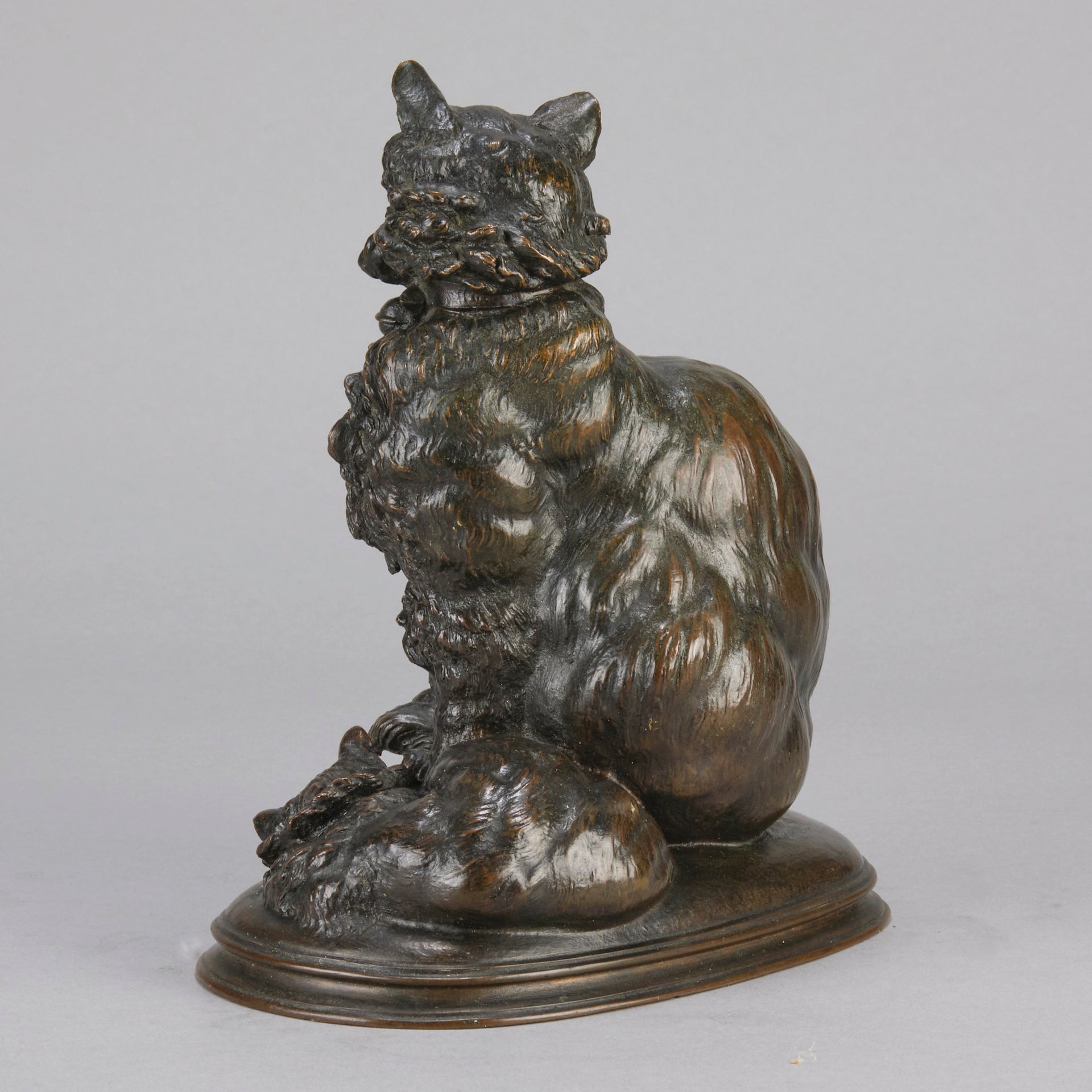 Pautrot bronze cat and kitten