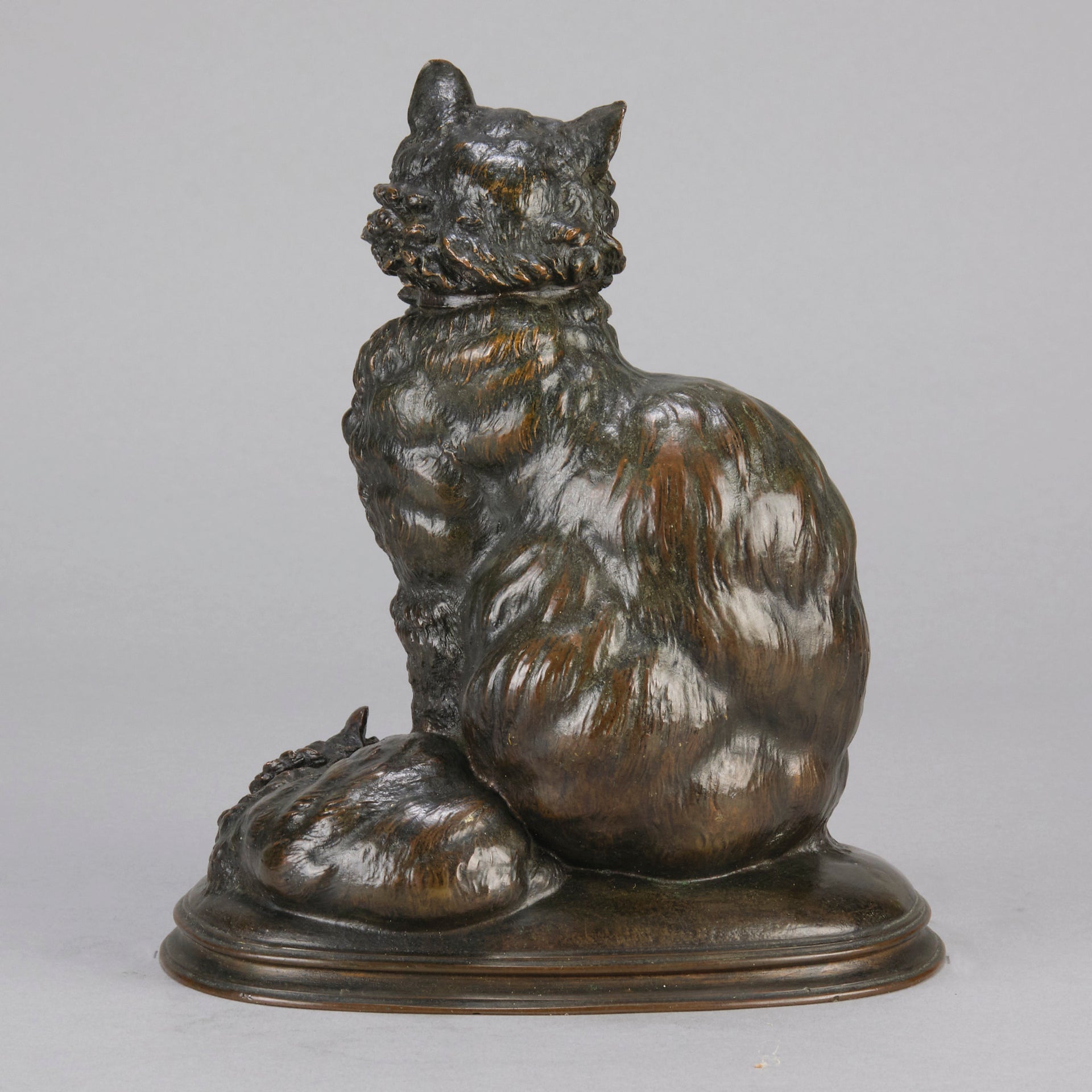 Pautrot bronze cat and kitten