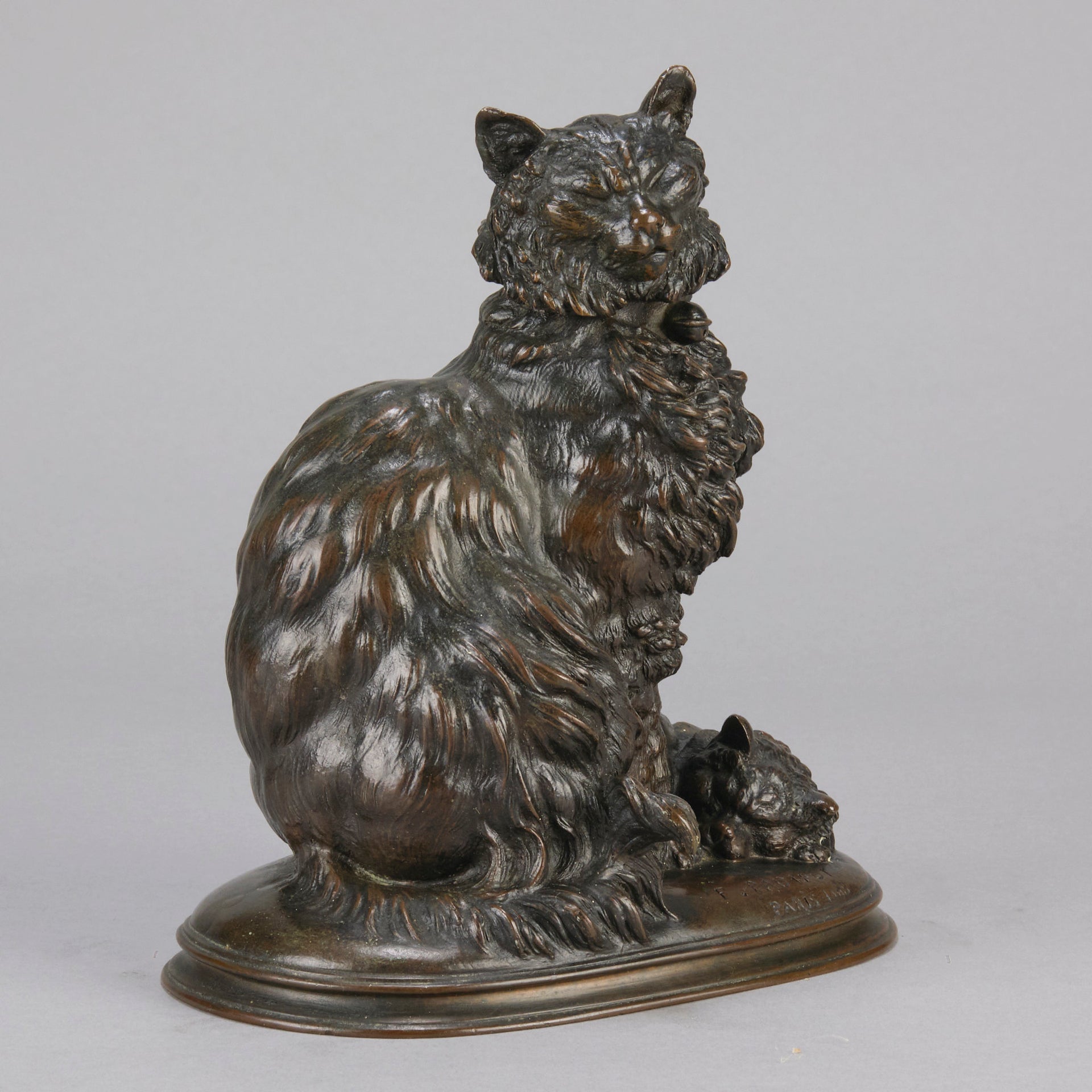 Pautrot bronze cat and kitten