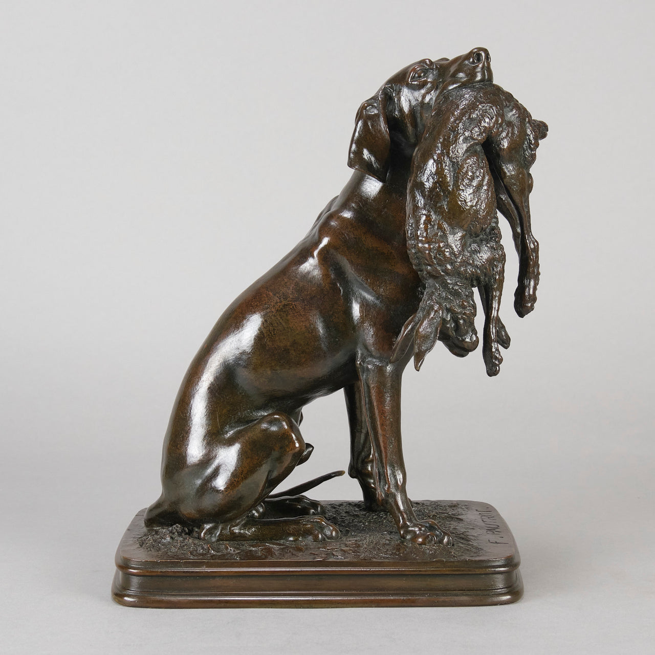 Pautrot Pointer & Game - Ferdinand Pautrot Bronze - Hickmet Fine Arts
