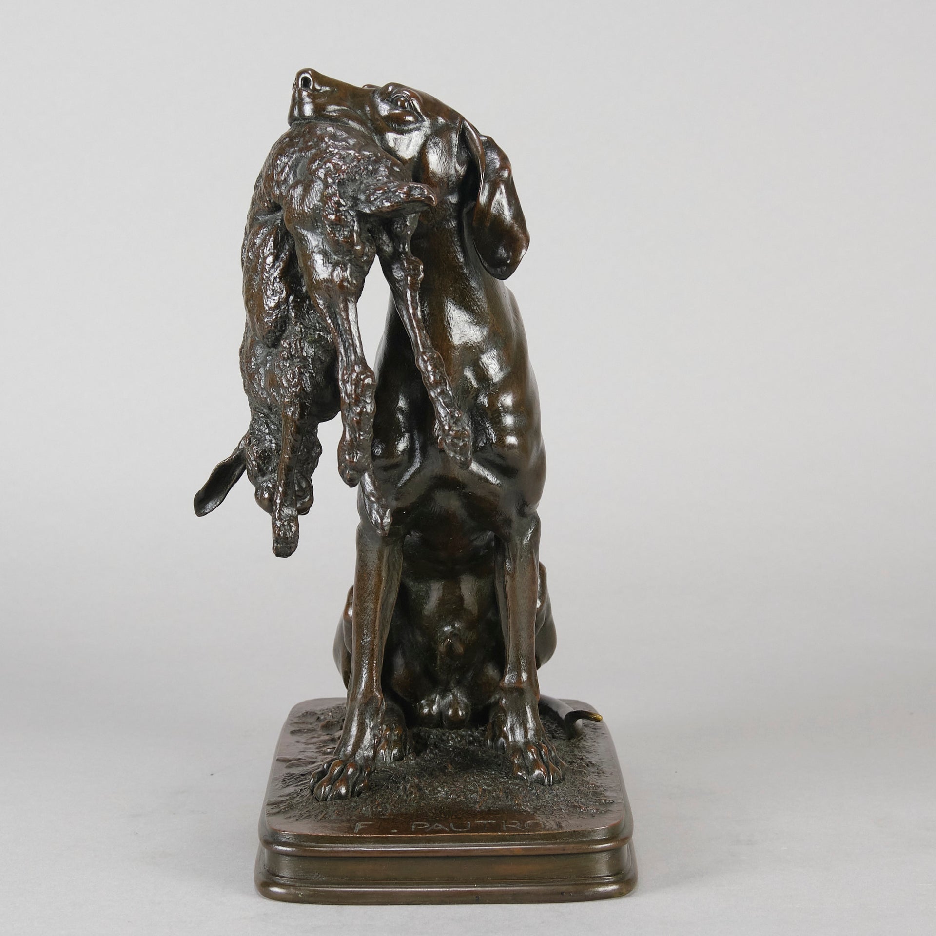 Pautrot Pointer & Game - Ferdinand Pautrot Bronze - Hickmet Fine Arts