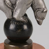 Bronze Car Mascot - Polar Bear by Perrin - Hickmet Fine Arts 