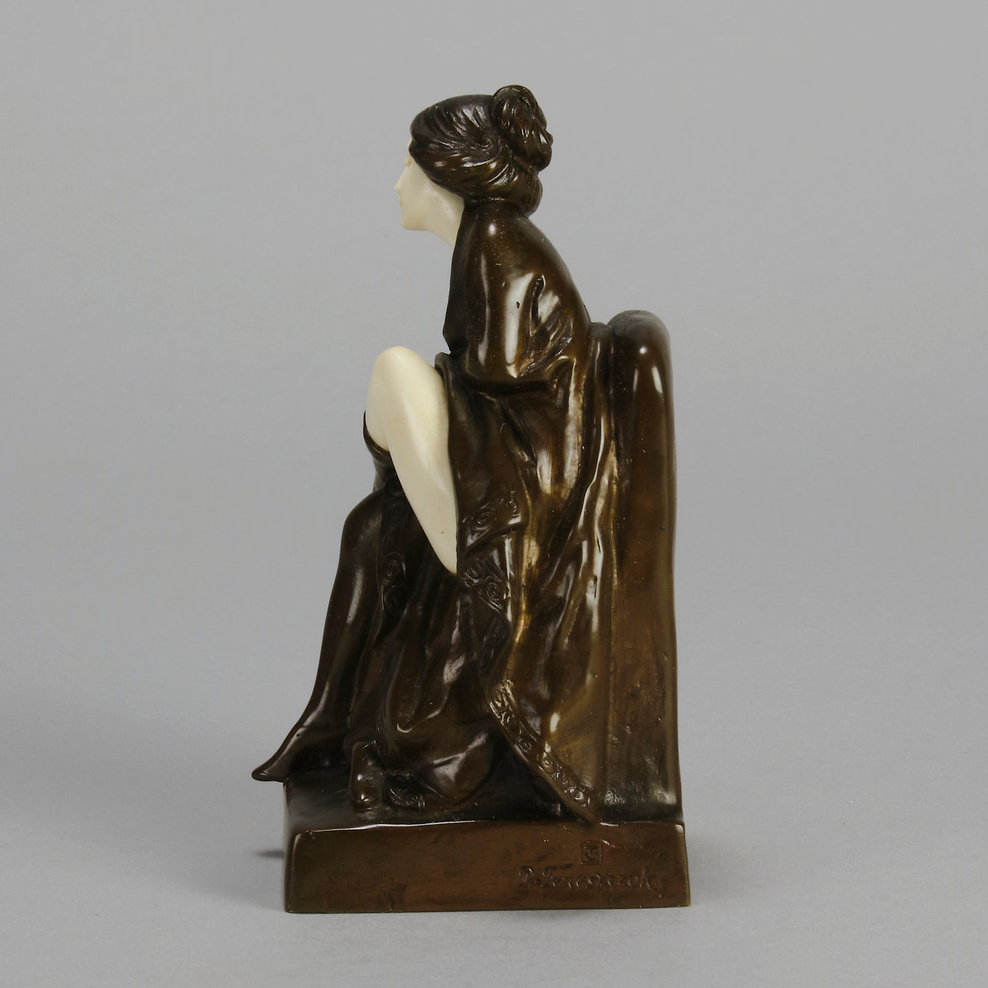 Peter Tereszczuk Bronze - Girl Undressing  - Hickmet Fine Arts