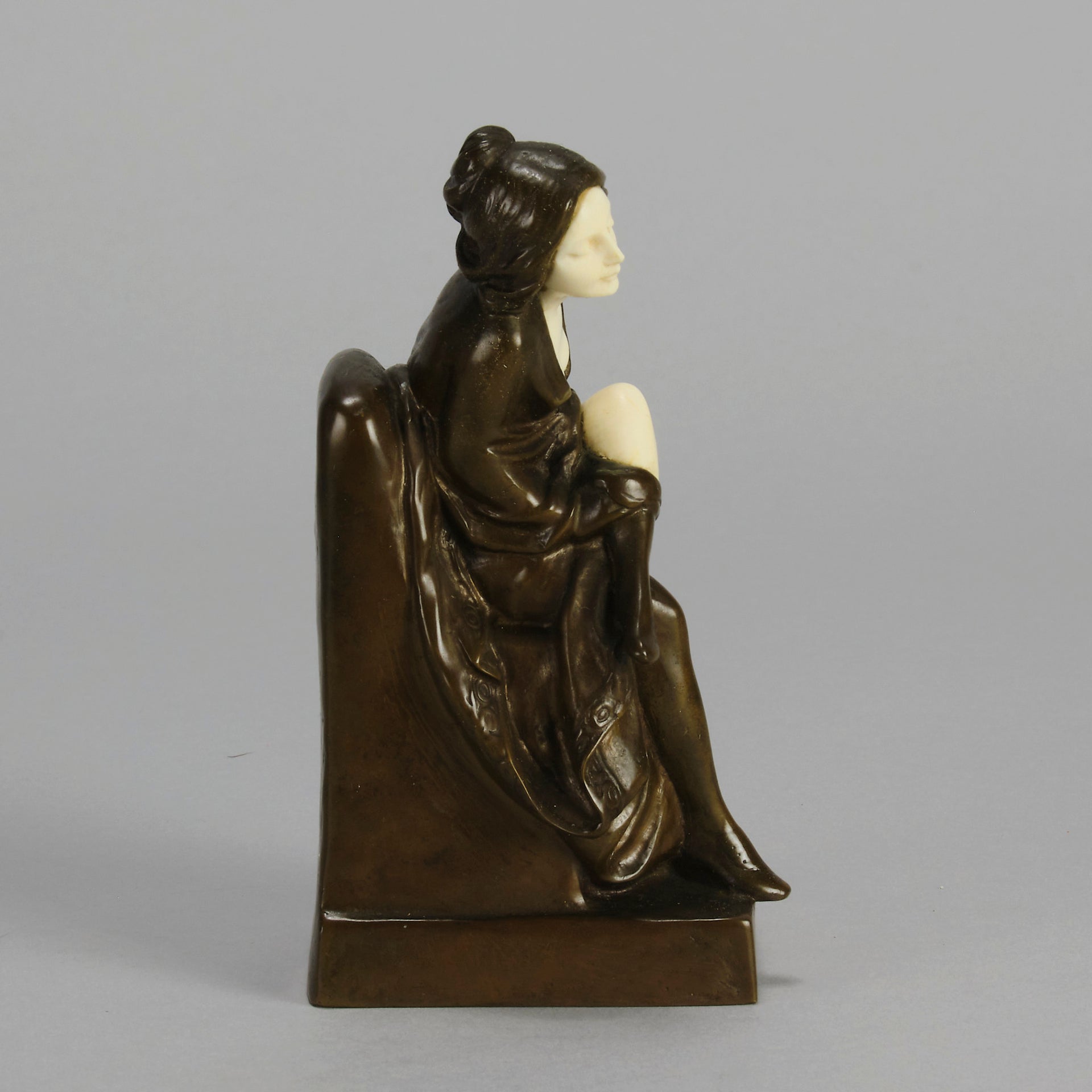 Peter Tereszczuk Bronze - Girl Undressing  - Hickmet Fine Arts