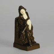 Peter Tereszczuk Bronze - Girl Undressing  - Hickmet Fine Arts