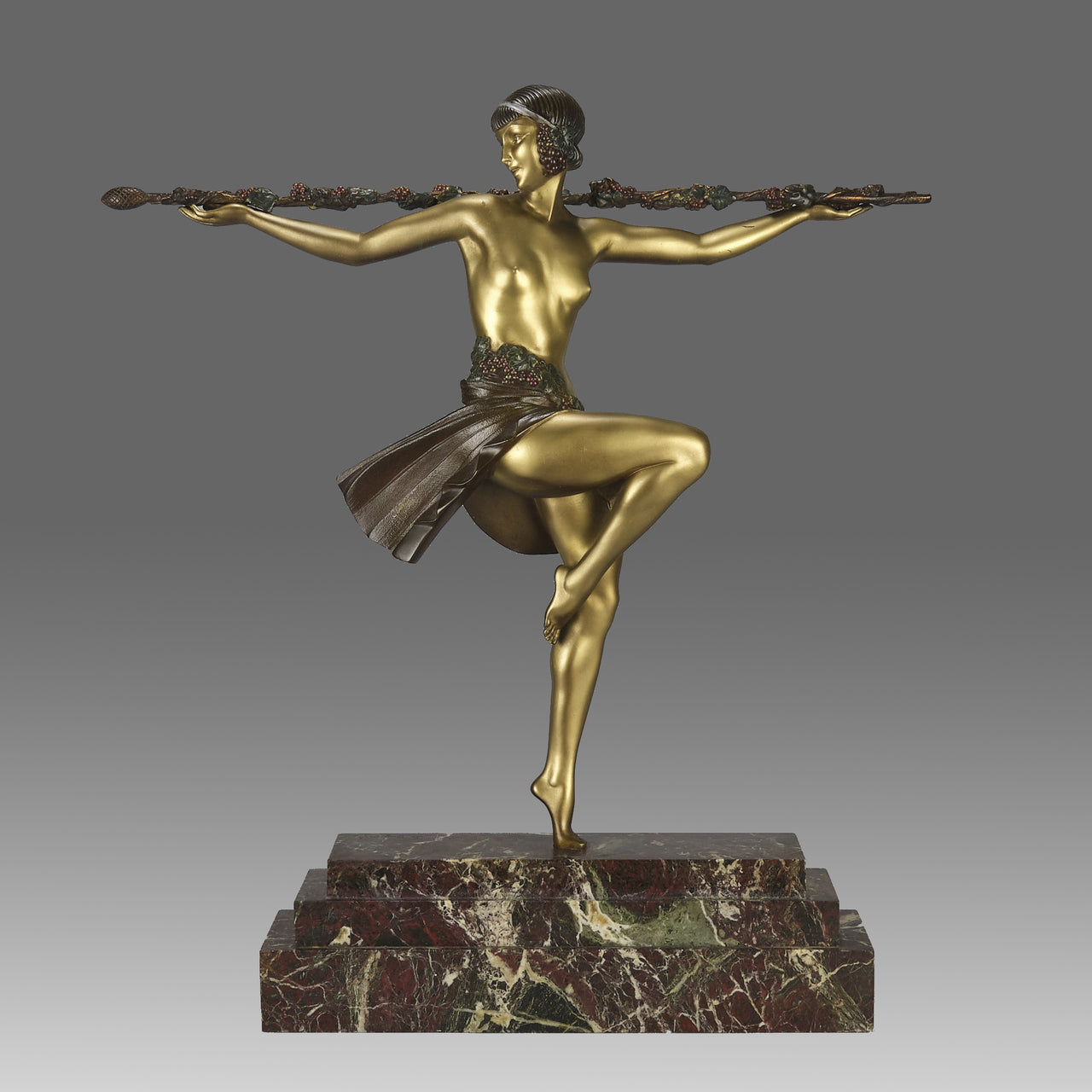  Pierre Le Faguays Bronze - Dancer of Thyrsus - Hickmet Fine Arts