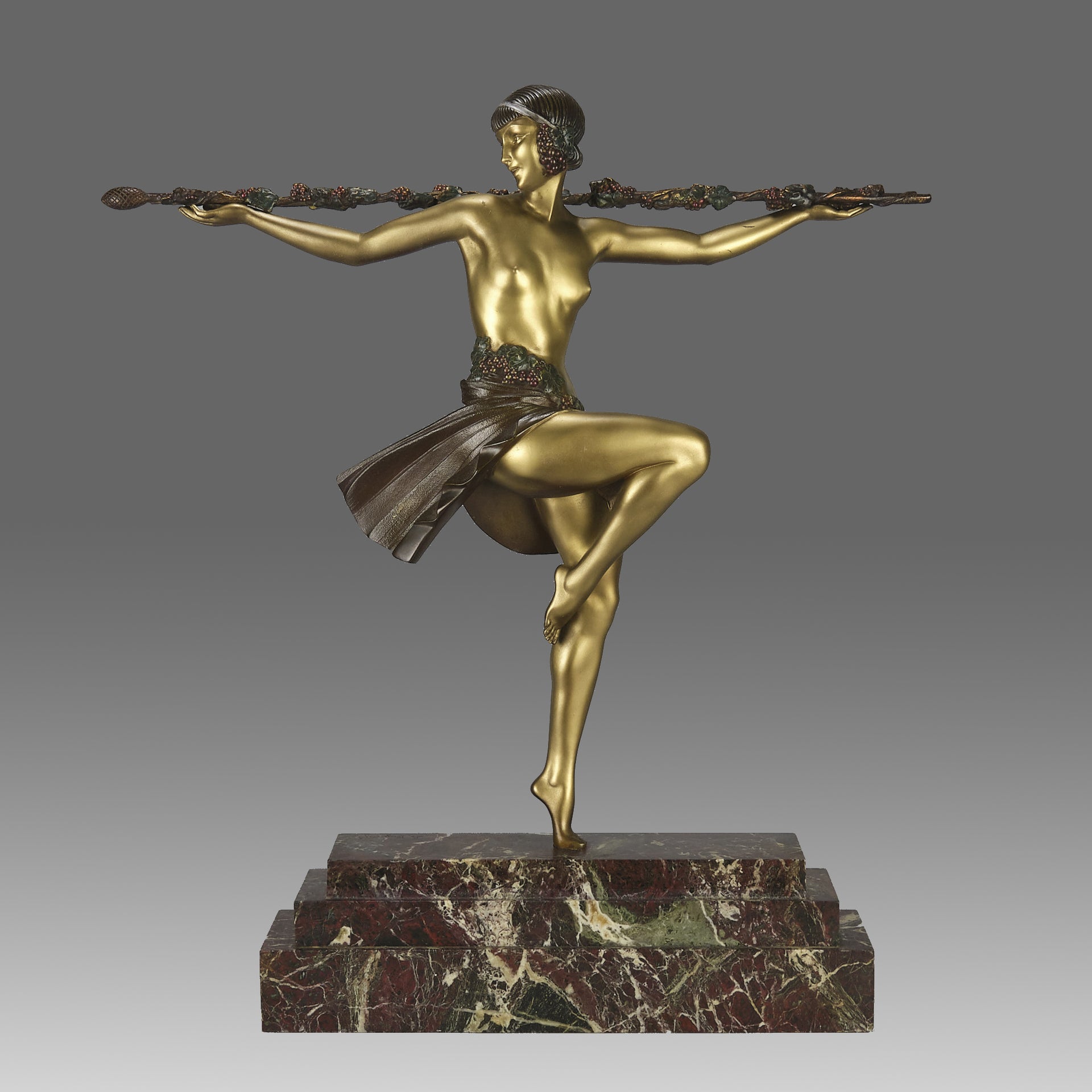  Pierre Le Faguays Bronze - Dancer of Thyrsus - Hickmet Fine Arts