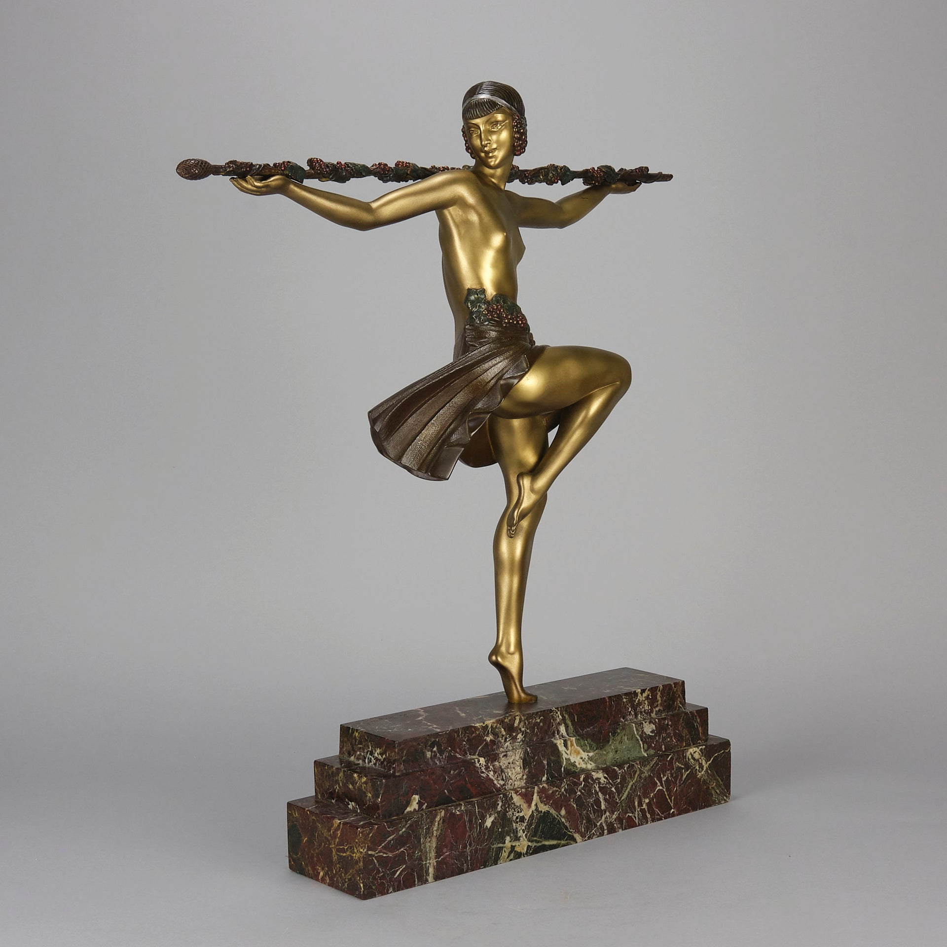  Pierre Le Faguays Bronze - Dancer of Thyrsus - Hickmet Fine Arts
