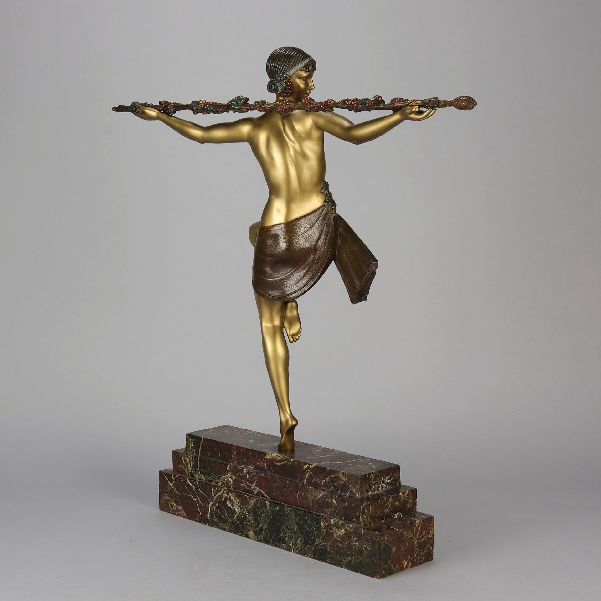  Pierre Le Faguays Bronze - Dancer of Thyrsus - Hickmet Fine Arts