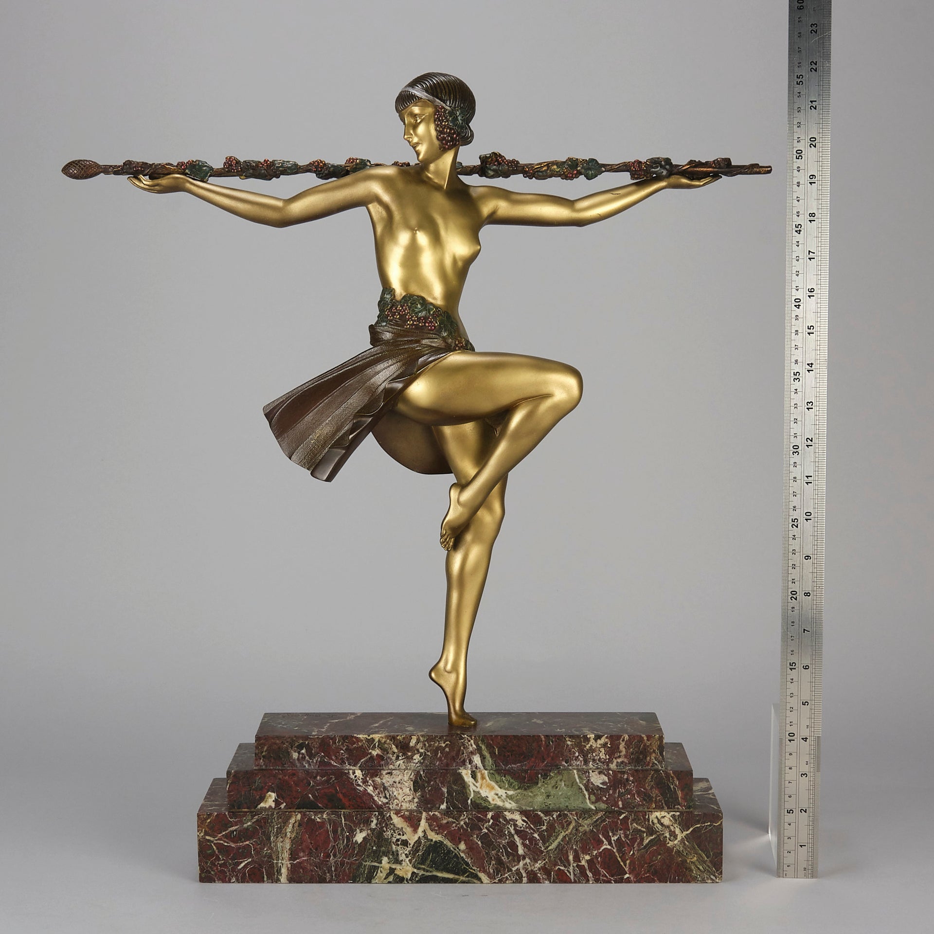  Pierre Le Faguays Bronze - Dancer of Thyrsus - Hickmet Fine Arts