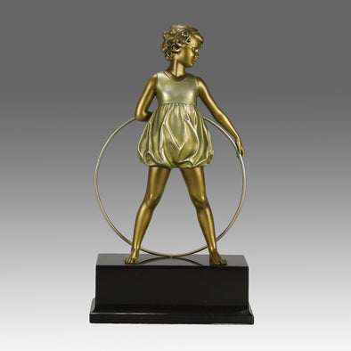 Preiss Hoop Girl - Art Deco Figure - Hickmet Fine Arts