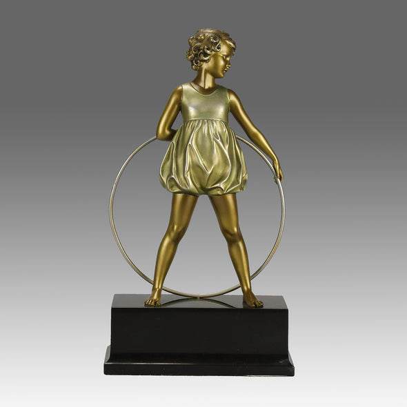 Preiss Hoop Girl - Art Deco Figure - Hickmet Fine Arts