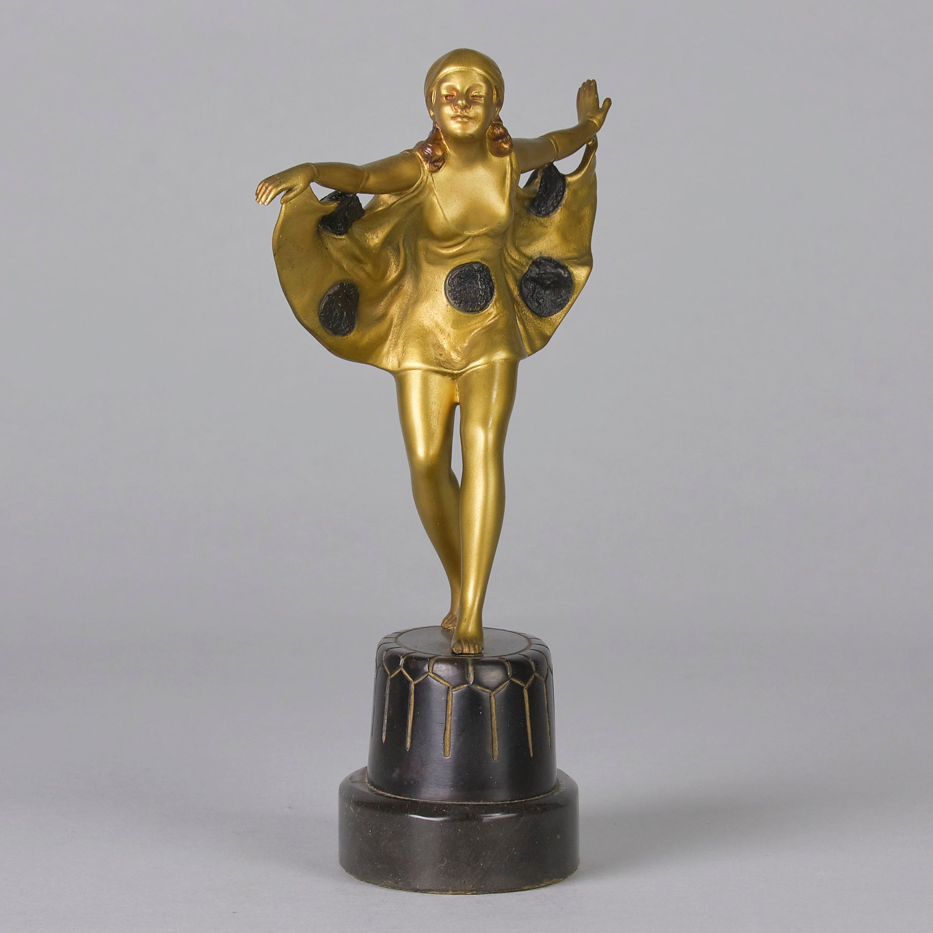 Poertzel Bronze Butterfly Dancer  - Art Deco Figurines - Hickmet Fine Arts