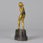 Poertzel Bronze Butterfly Dancer  - Art Deco Figurines - Hickmet Fine Arts