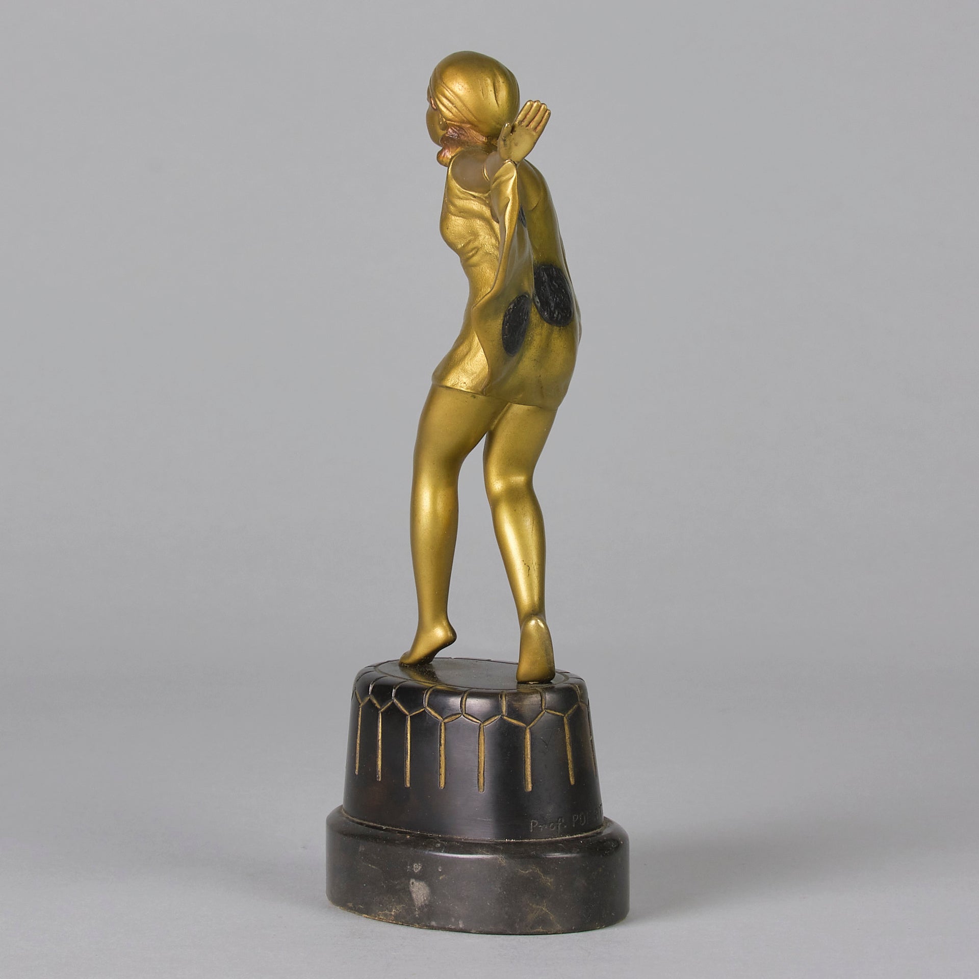 Poertzel Bronze Butterfly Dancer  - Art Deco Figurines - Hickmet Fine Arts