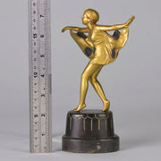 Poertzel Bronze Butterfly Dancer  - Art Deco Figurines - Hickmet Fine Arts