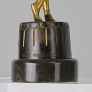 Poertzel Bronze Butterfly Dancer  - Art Deco Figurines - Hickmet Fine Arts