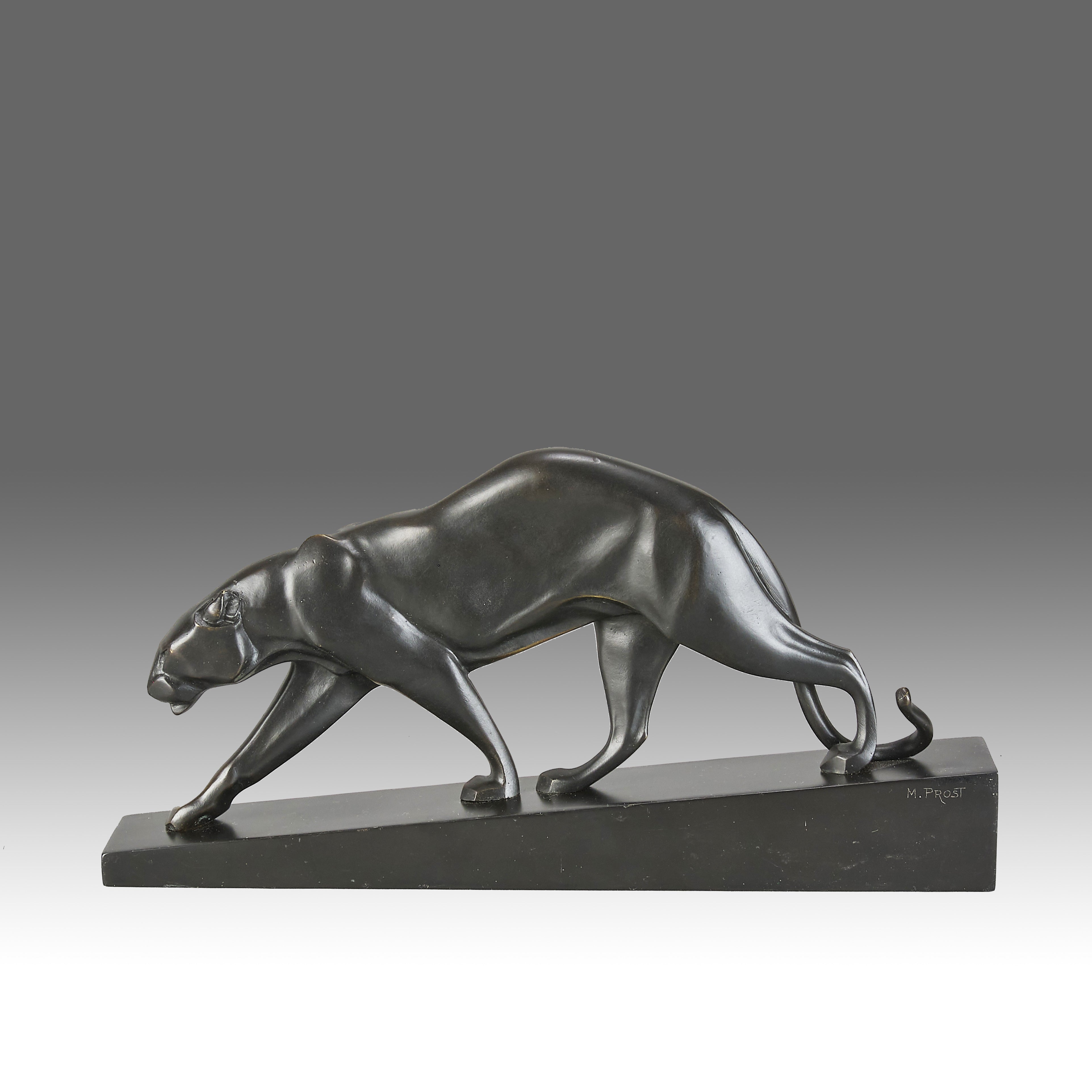 Art Deco Bronze - Maurice Prost Panther - Hickmet Fine Arts