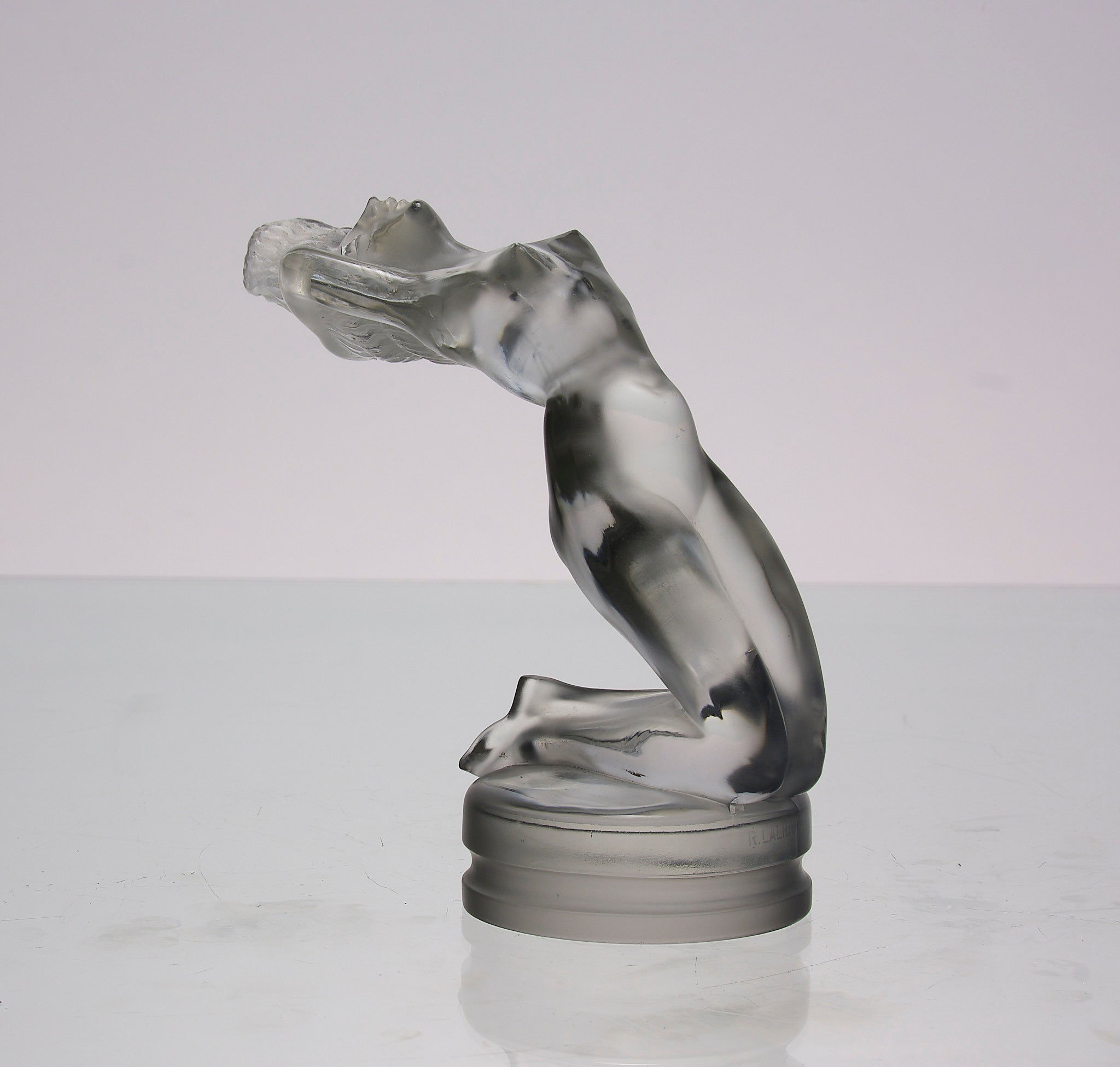 極美品★ラリック クリシス lalique Chrysis フランス アールデコ Lalique Car Mascot - Chrysis - Art Deco Glass - Hickmet Fine Arts