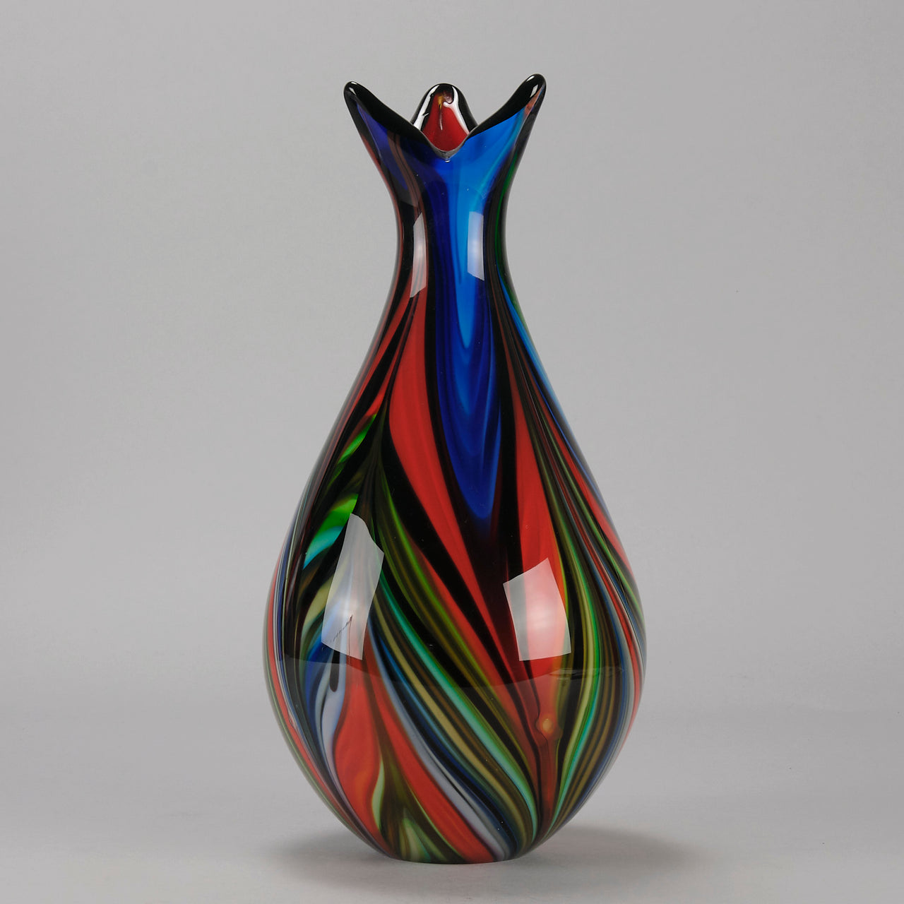 Swedish Multi Coloured Vase - Hickmet Fine Arts 