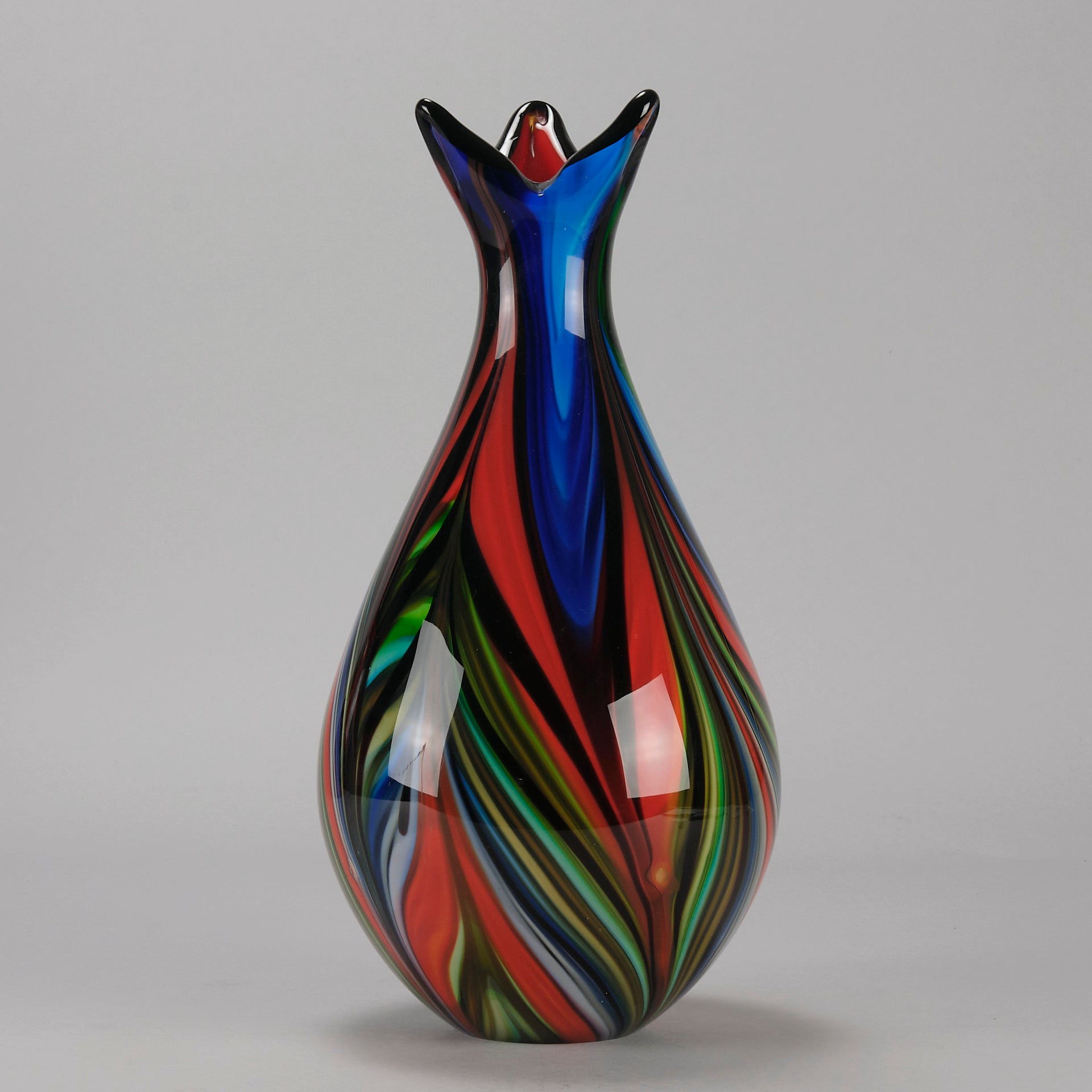 Swedish Multi Coloured Vase - Hickmet Fine Arts 