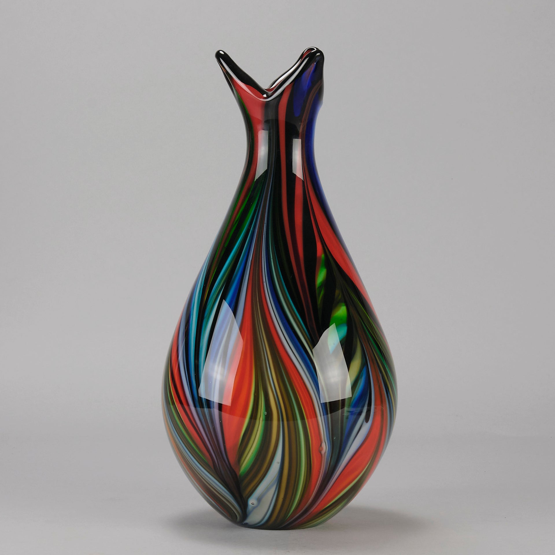 Swedish Multi Coloured Vase - Hickmet Fine Arts 