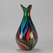 Swedish Multi Coloured Vase - Hickmet Fine Arts 