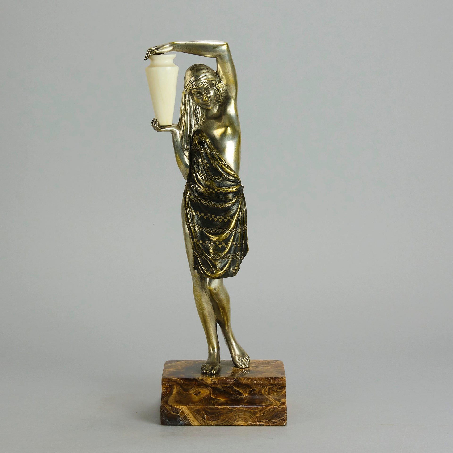 Raymond Guerbe Bronze - Art Deco Figure - Hickmet Fine Arts 