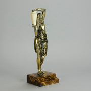 Raymond Guerbe Bronze - Art Deco Figure - Hickmet Fine Arts 