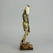 Raymond Guerbe Bronze - Art Deco Figure - Hickmet Fine Arts 