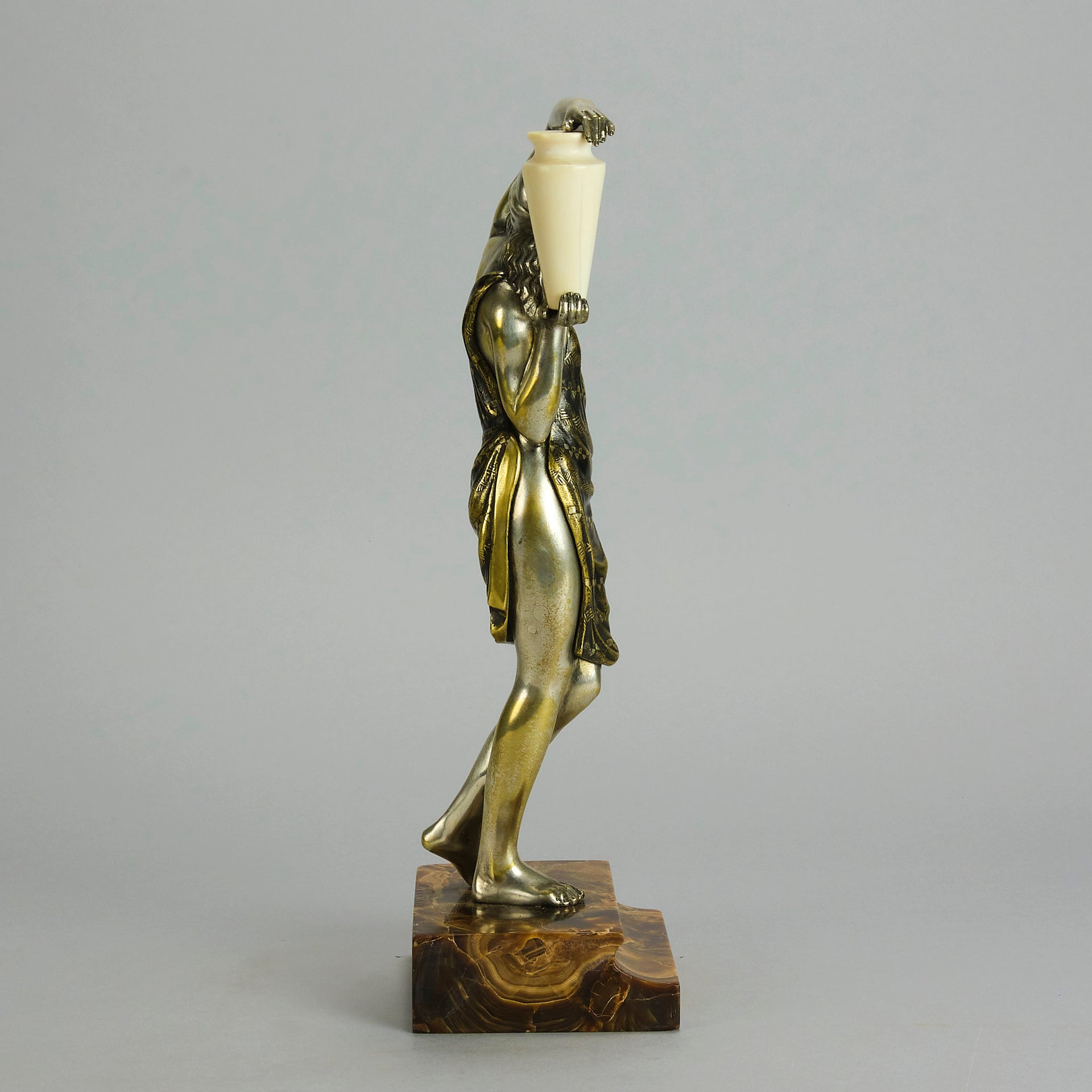 Raymond Guerbe Bronze - Art Deco Figure - Hickmet Fine Arts 