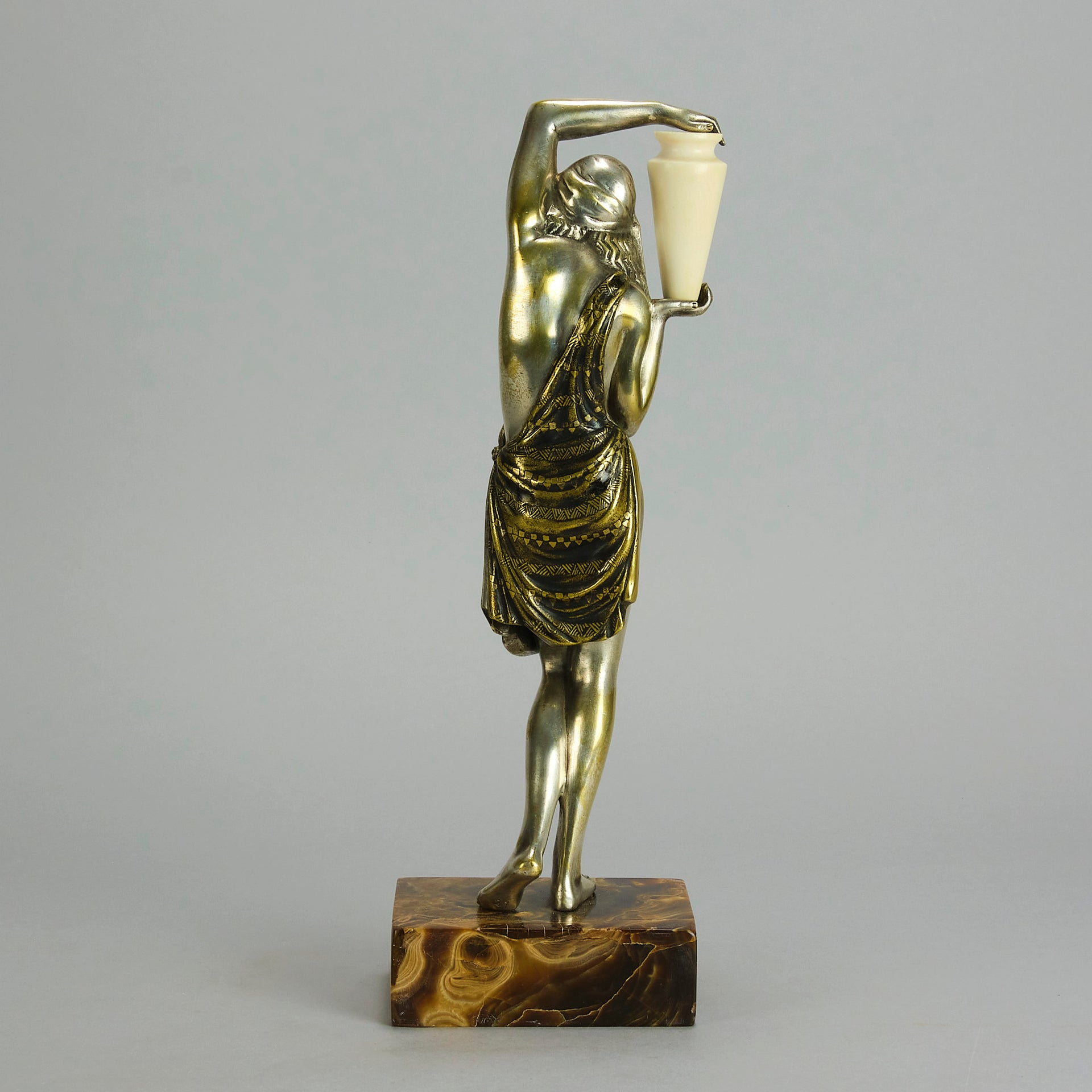 Raymond Guerbe Bronze - Art Deco Figure - Hickmet Fine Arts 