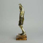 Raymond Guerbe Bronze - Art Deco Figure - Hickmet Fine Arts 