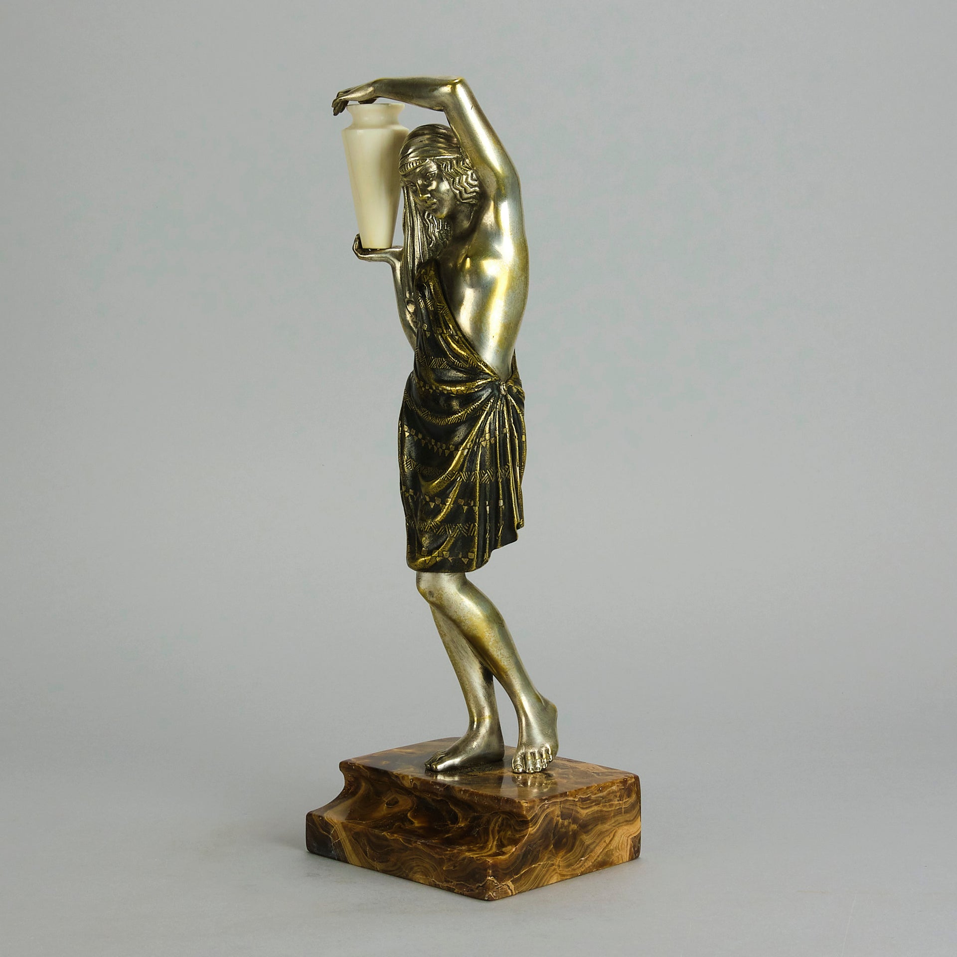 Raymond Guerbe Bronze - Art Deco Figure - Hickmet Fine Arts 