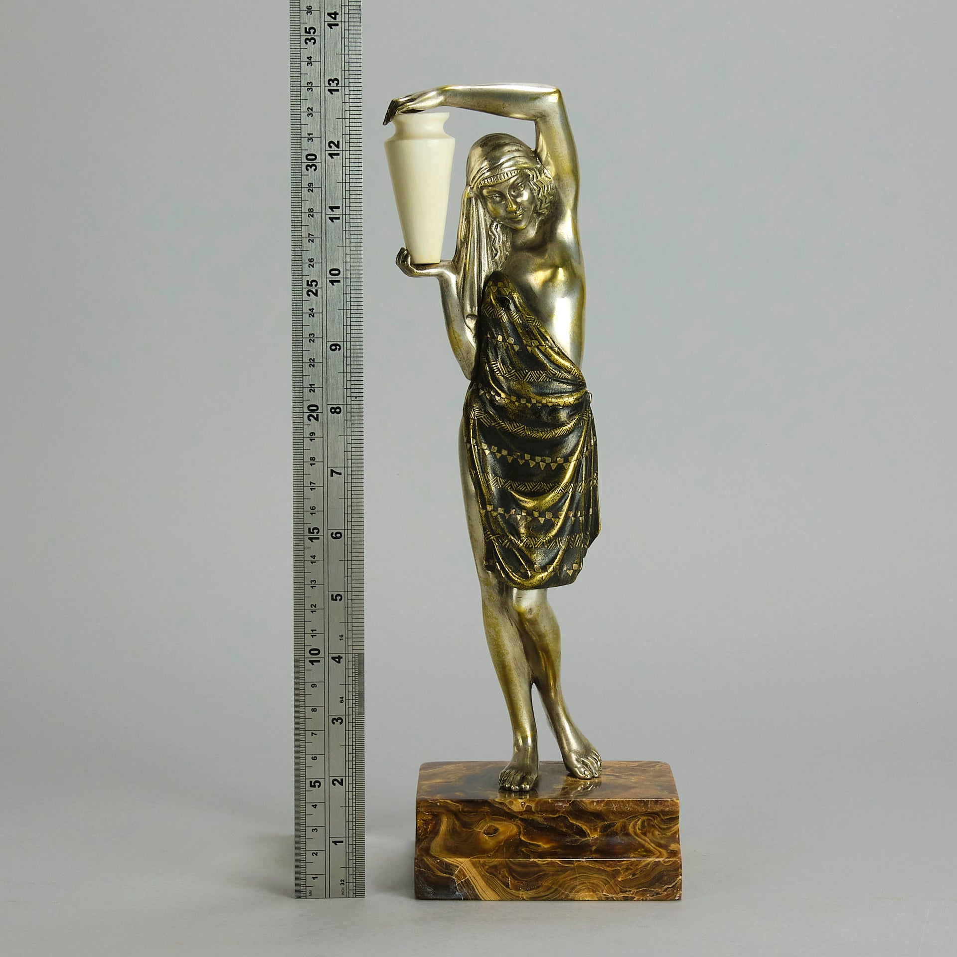 Raymond Guerbe Bronze - Art Deco Figure - Hickmet Fine Arts 